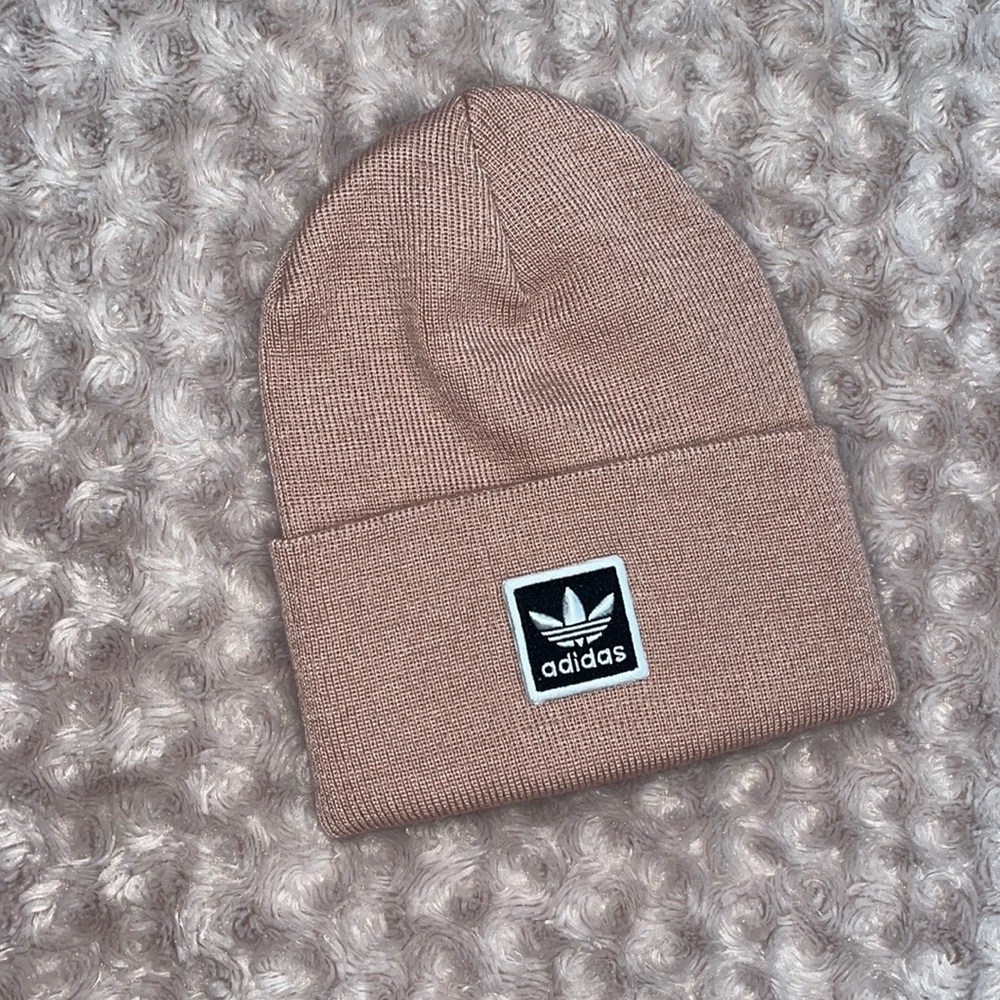 Blush Adidas beanie